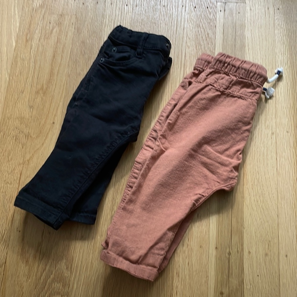 ZARA and h&m pants 6-9mths